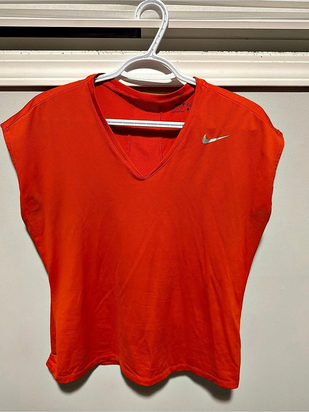 Nike Dri-FIT Athletic Tank Top in Red Orange Size XL